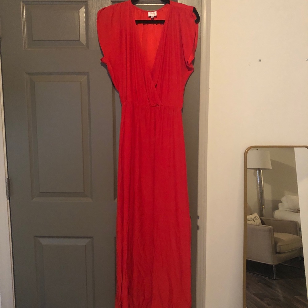 Parker NY Red Evening Gown